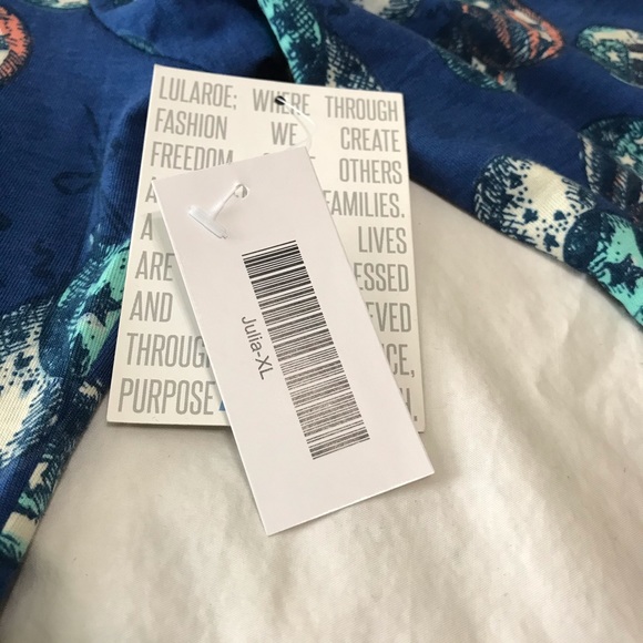 LuLaRoe Julia dress NWT balloon print XL - Picture 3 of 4